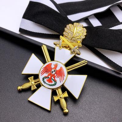 Прусский уровень 2, Знак Креста Красного Орла, Рыцарское ожерелье, Металлическая медаль с эмалевой краской, Аксессуары, Рождественский подарок, Наполнители для чулка
