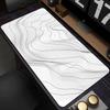 Large Black and White Art Mouse Pad Pc Gamer Mousepad Mat White Desk Mat Strata Liquid Mausepad Computer Keyboard Big Table Mat
