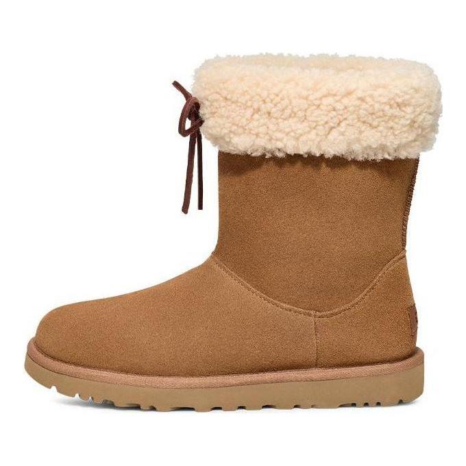 UGG Короткий ботинок Sarissa из овчины 'Каштановый' Женский 1153511-CHE