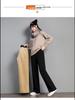 Женские повседневные брюки из плюшевой овчины с широкими штанинами на весну и осень