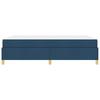 Bed Frame with Mattress Blue 140 x 190 cm Fabric