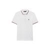 Solid Color Sports Short-Sleeve Knit Polo Shirt Men Tops White F11M021121GWT