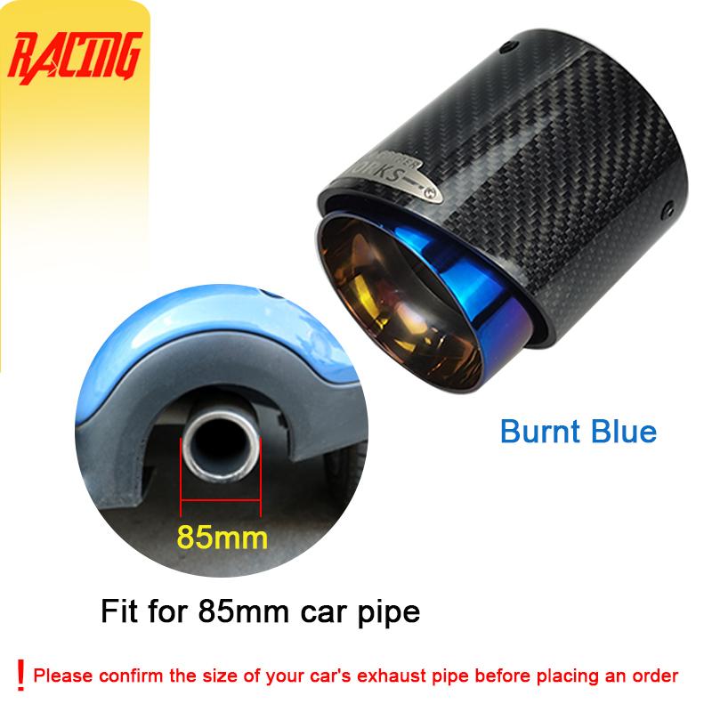 1 Pc Carbon Fiber Exhaust Muffler Tips car modification nozzle for muffler Fit Upgrade For Mini Cooper F54 F55 F56 F57 F60 R55