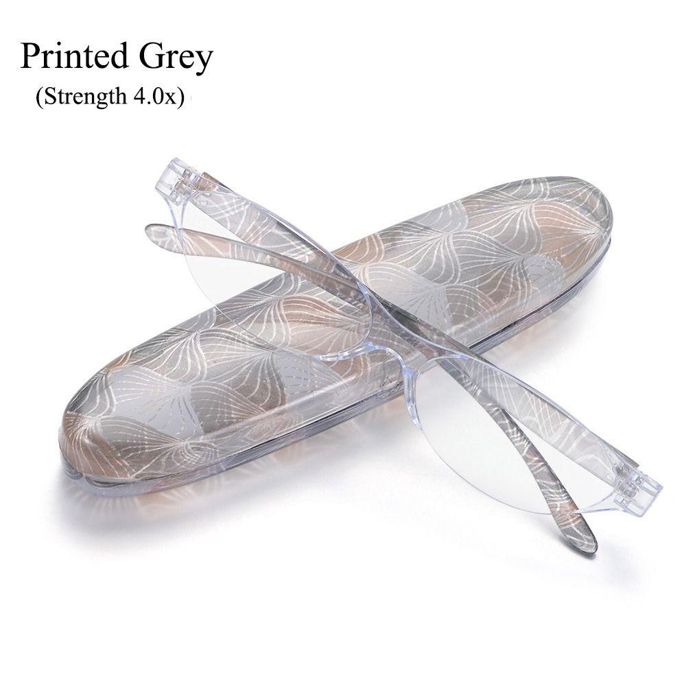 Очки для чтения Маленькие Овальные Анти-синий свет Очки для чтения Цветочные Очки для чтения с Футляром