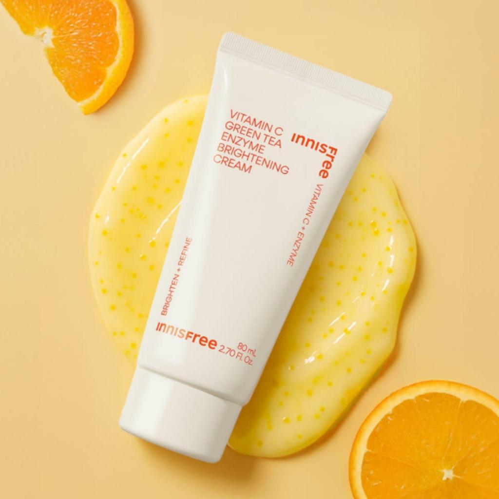 Innisfree Осветляющий крем с витамином С и ферментами зеленого чая 80 мл