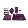 High Quality Purple Velvet Series Jewelry Display Props Ring Earrings Necklace Pendant Portrait Model Jewelry Tray
