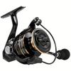 High Performance Spinning Reel  Durable EVA Handle High Gear Ratio and Strong Brake Suitable for Fresh and Saltwater Fishing High Speed Universal Type