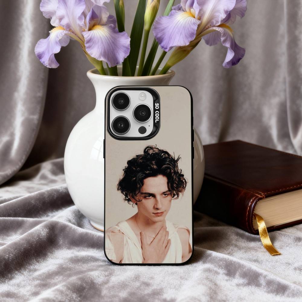 Чехол для телефона T-Timothee C-Chalamet Для iPhone17,16,15,14,13,12,11 Plus,Pro Max Черный Конфетный серебристый чехол для телефона