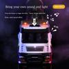 1/50 Scale Diecast Toy Model Dump Truck Engineering Transport Car Sound & Light Educational Collection Pull Back Gift for Kid