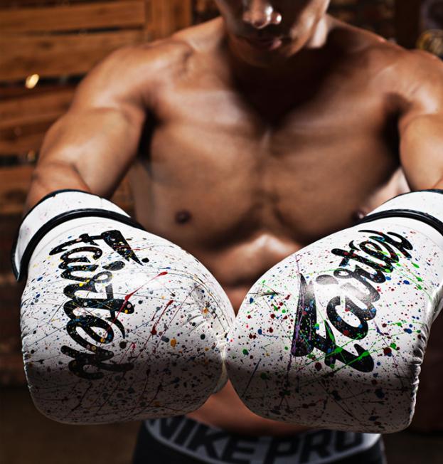 Fairtex Boxing Gloves BGV14 Painter White 16oz