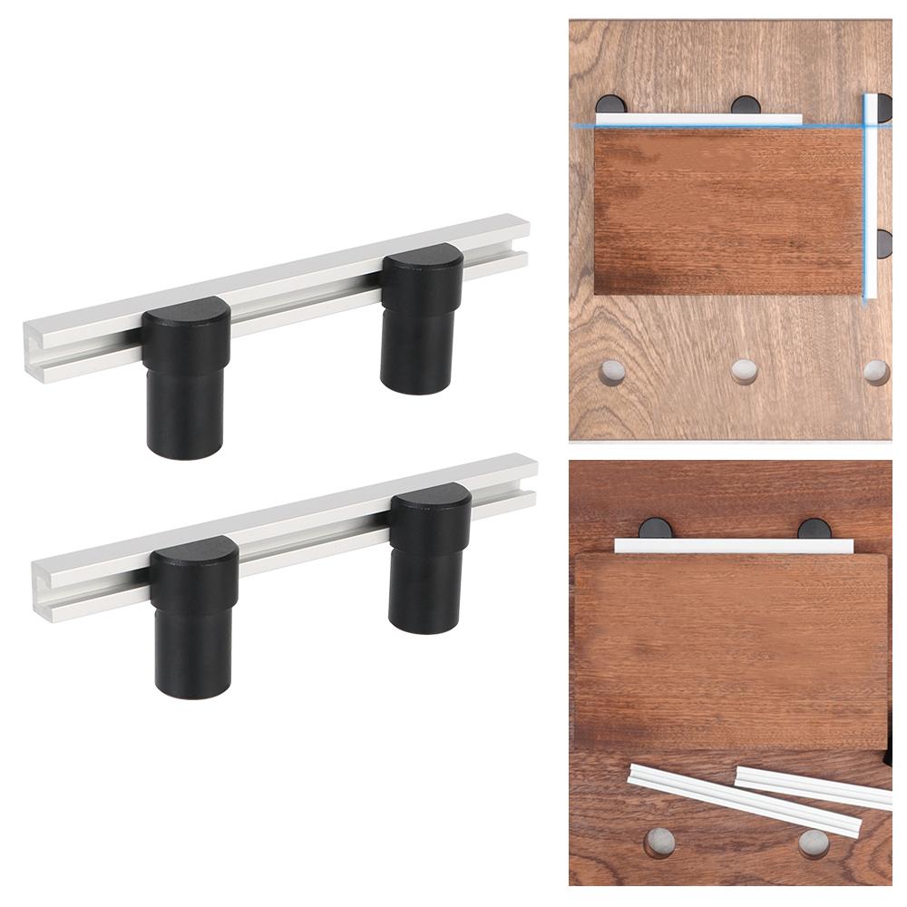 Для T-образной направляющей для деревообработки DIY 2 шт. стол для строгания упоры для верстака зажим для фиксации стола зажим для верстака для строгания упор перегородка