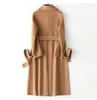 Hepburn-Style Women's Slim Fit Double-Faced Cashmere Wool Coat 2024