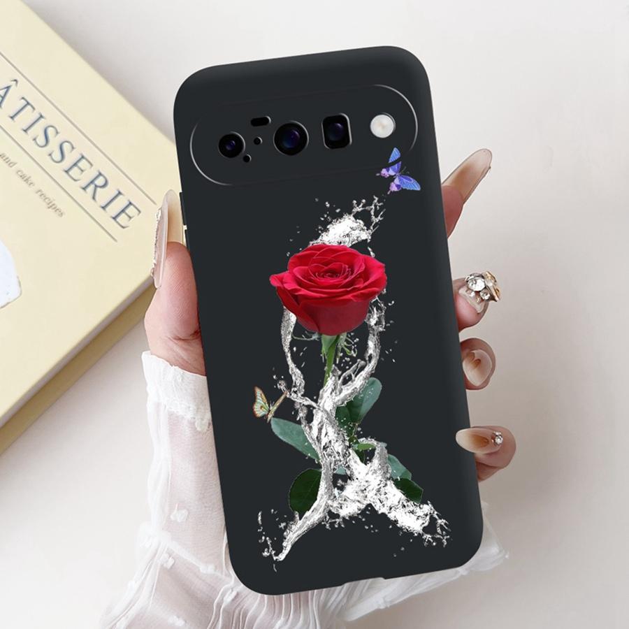 New design 2025 Pattern Case for Google Pixel 10 Pro XL Capa Soft Silicone Black Painted Full Cover for Google Pixel10 Pro Funda