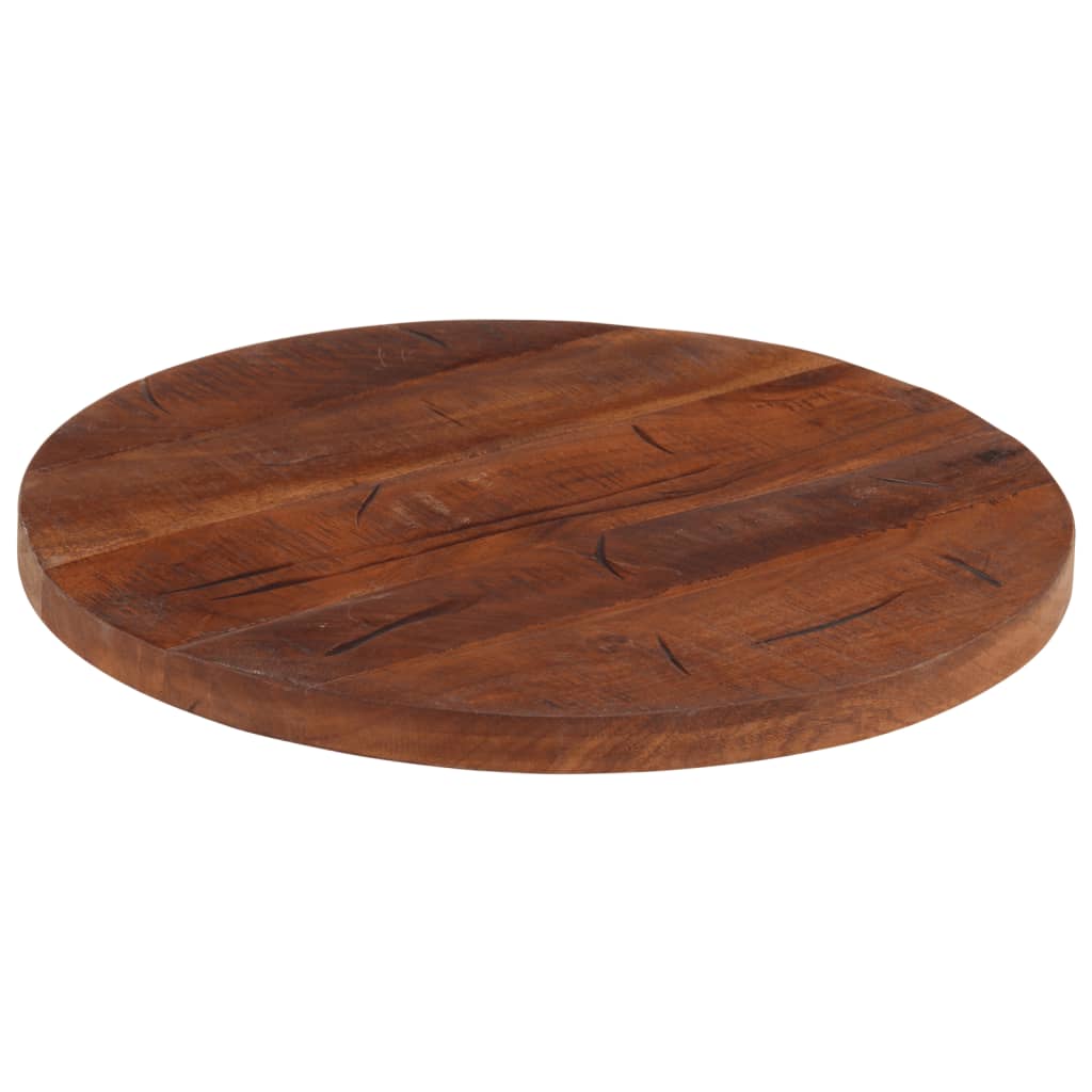 Tabletop Ø 60x3.8 cm Round Solid Reclaimed Wood