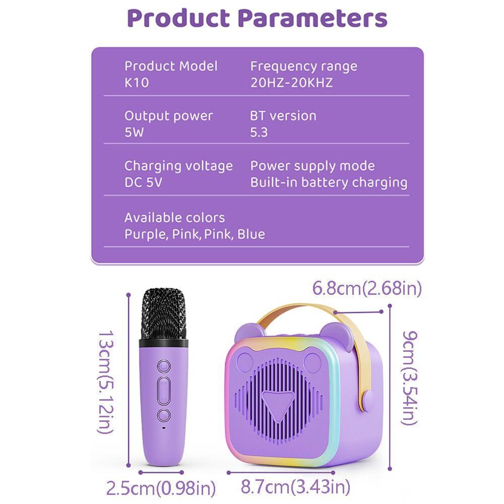 3.5mm Earphone Mini Bluetooth Audio HIFI Surround Mini Home Karaoke Speaker Parties