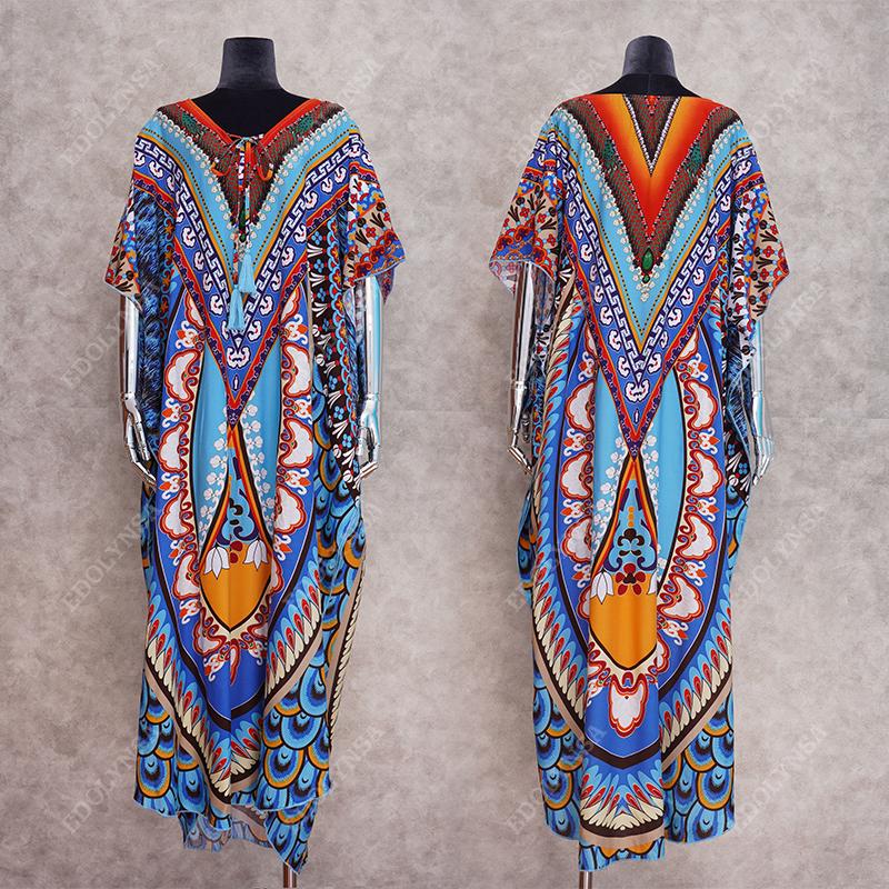 Женская пляжная туника в стиле бохо