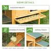Dwarf chicken coop with run and brooder. Weatherproof sealed fir wood. Asphalt roof. Yellow+Green