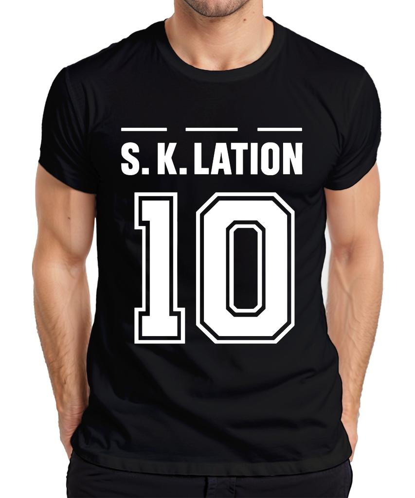 S K Lation 10 Jersey Football Team Party Drinking Celebrations Sports Unisexs Tshirt
