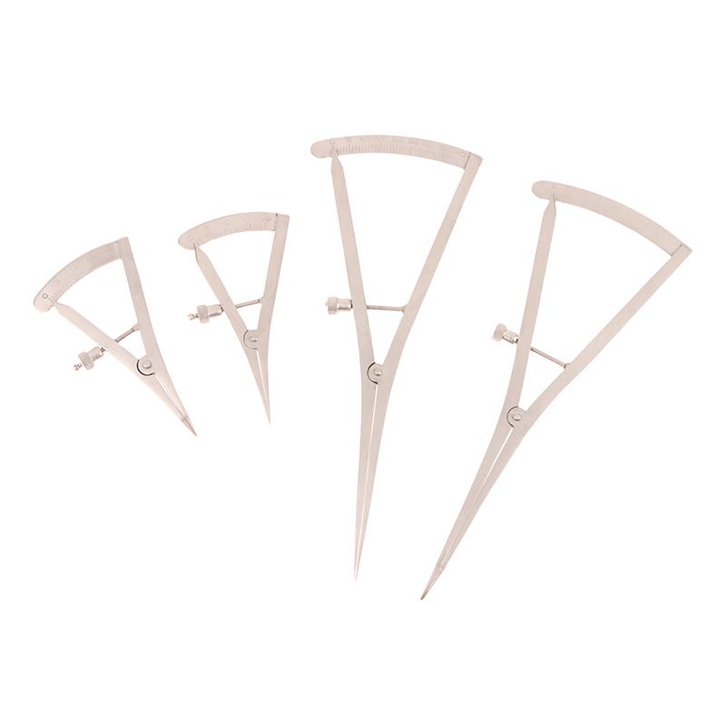 Dental Implant Bone Caliper Dental Crown Gauge Calipers Ruler Curved/Straight Head Dental Surgical Wax Bone Dental Instrument
