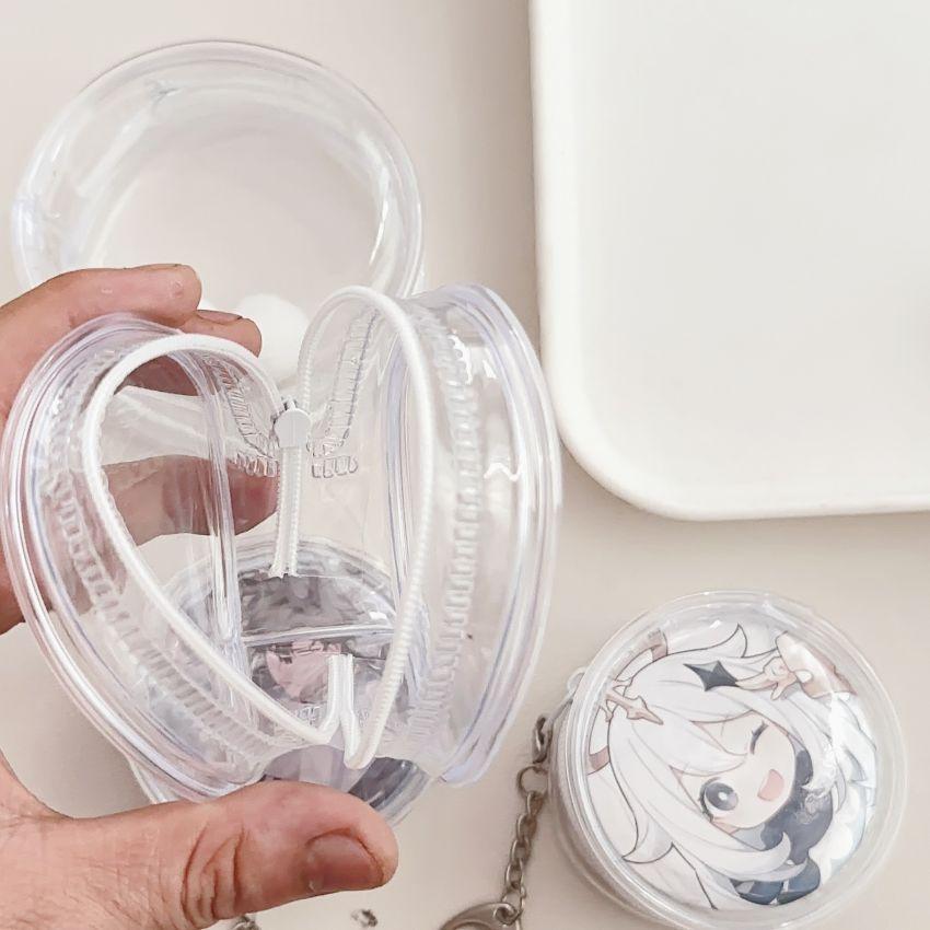 6-8cm Mini Figure Display Case | Clear PVC Protective Pouch ideal for Dolls/Collectibles | Anti-Scratch Travel Size Hanging Organizer Bag