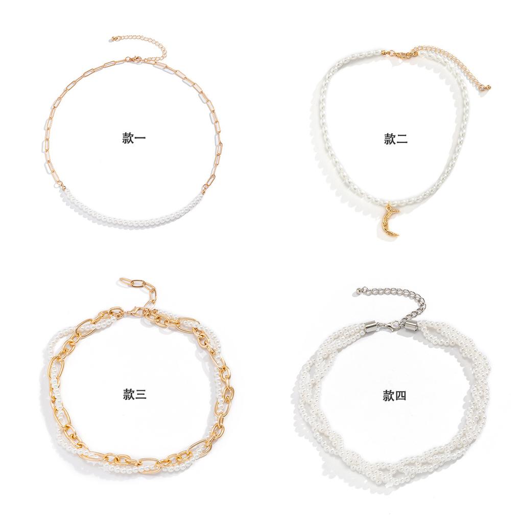 Fashion Women's Necklaces Personality Imitation Pearl Necklaces For Women Boho Jewelry Accessories