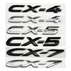 1Pc ABS Car Rear Trunk Words Letters Logo Badge Emblem Decals Sticker For CX4 CX5 CX7 Body Decoration Accessories