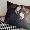 Аниме Наволочка Black Butler Модная Квадратная Наволочка Спальня Диван Комната Инс Декор Подушка для Отдыха Чехол 40х40