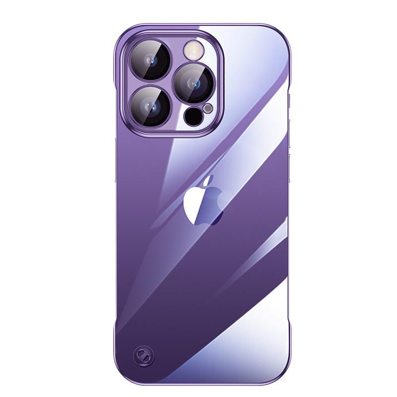 Совместимый чехол для iPhone для Apple 17: Гальванизированный, Безрамочный, Встроенная пленка на объектив, Ударопрочная, Пылезащитная PC Защита.
