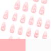 24 шт. Новый маникюр с розовым облаком, накладные ногти со звездой и луной, накладные ногти миндалевидной формы