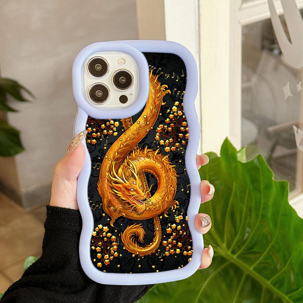 Чехлы для телефонов Ae77 Dragon Design Art защитные для Samsung S24 Plus S23 Ultra A14 A55 A05s A06 Honor X9b Motorola OnePlus Big Wave TPU задняя крышка