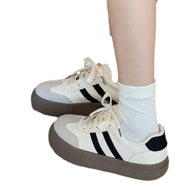 2024 новые весенние и осенние универсальные белые туфли на платформе немецкие кроссовки женская обувь ретро обувь Форрест Гамп повседневная спортивная обувь для сноуборда