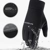 Winter Cycling Gloves for Unisex Fleece Lining Waterproof Touch Screen Compatible Outdoor Fishing Portable Full-finger Gloves