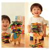 Wooden Childrens Balance Beam Toy With Colorful Blocks For Early Education Development