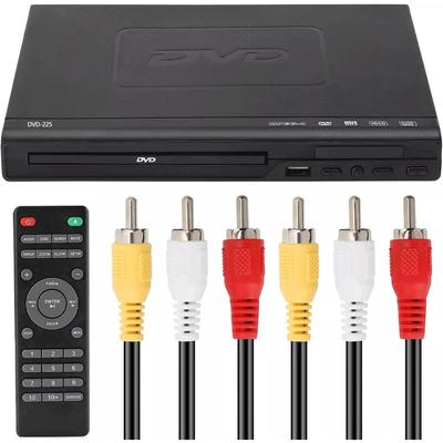 DVD-плеер, DVD-плеер VCD-плеер для ТВ с AV-кабелем, CD-плеер USB Многофункциональный плеер с пультом дистанционного управления для домашней стереосистемы