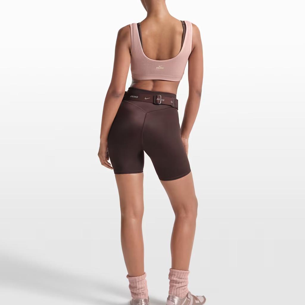 Nike × SKIMS Ребристый Бесшовный Легкий Дышащий Мягкий Спортивный Бюстгальтер Женское нижнее белье BABRA9713W-HEC