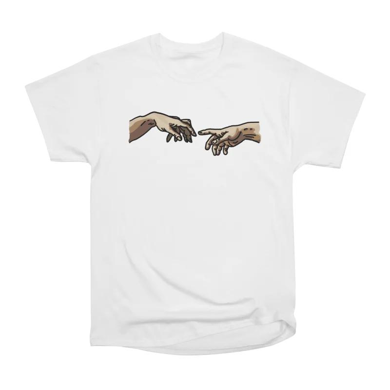 Men Casual Shirts Short Sleeves SLOP White Tees Oversized T-shirts