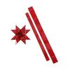 16 Strips of Red Glitter Paper 'Creativ Company' To Create 4 Stars 11.5 and 18.5 Cm