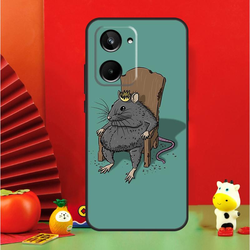 Милый Мультяшный Животный Крыс Для Realme C35 C53 C55 C67 GT Neo 6 GT5 9 10 11 12 Pro Plus C25S C21Y C30 C31 C33 C51 Чехол
