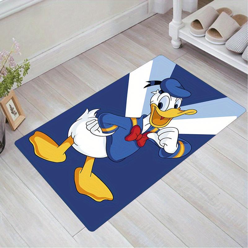 1pc Donald Duck Pattern Area Rug Soft Flannel Floor Mat for Living Room, Office, Bedroom and Carpet, Sofa Coffee Table Floor Mat