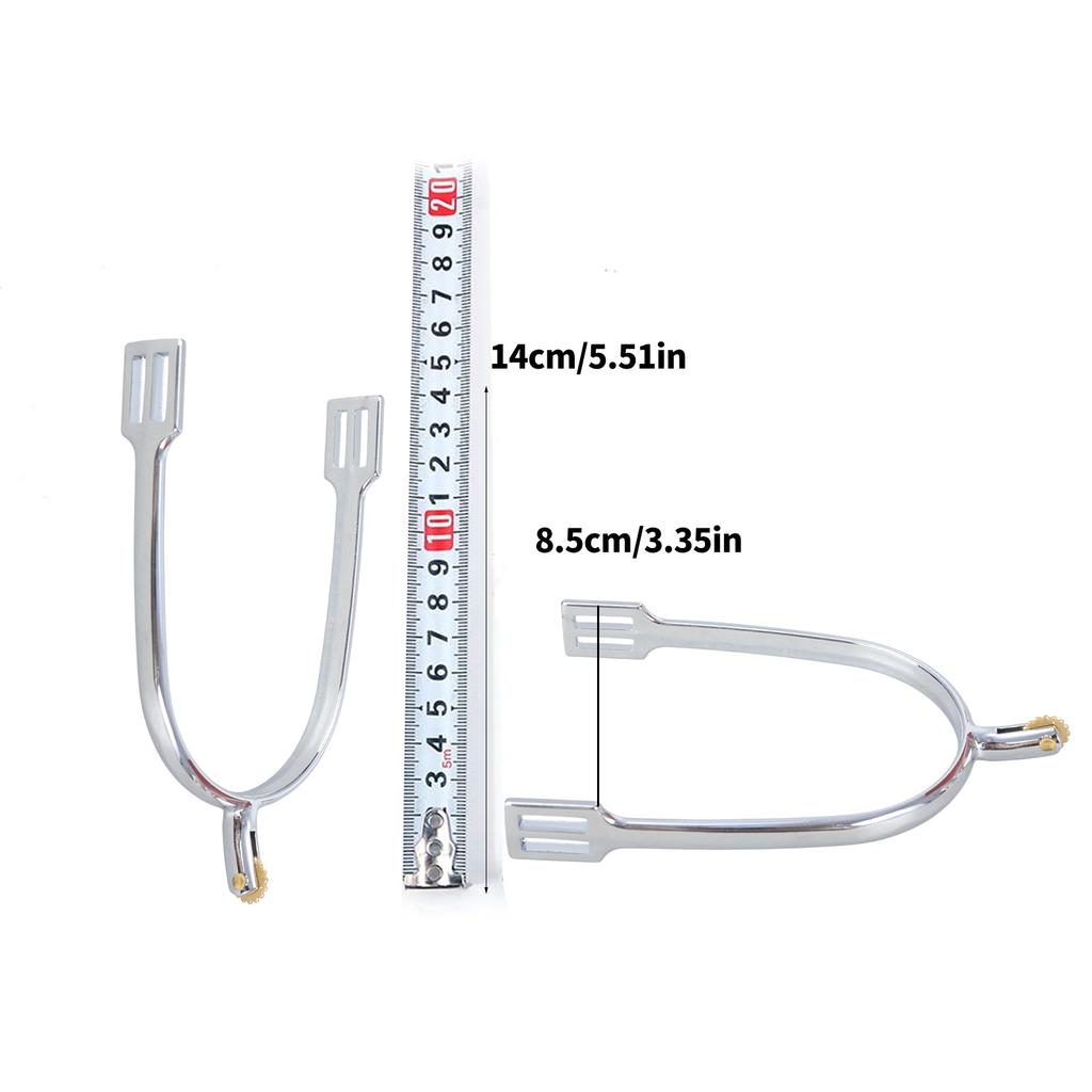 Western Cowboy Spur with Copper Rowel Zinc Alloy Horse Boot Spur Decoration Mens Roping Spur Horse Riding Accessories