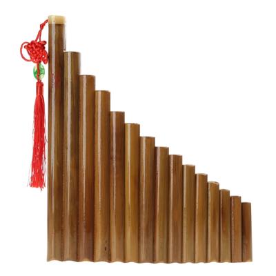 Ручная работа Флейта Пана 15 трубок из натурального бамбука Духовой инструмент Тапочки Гаечный ключ G Флейта Флейта Пана Народный музыкальный инструмент