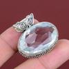 Faceted White Topaz Pendant 925 Sterling Silver Pendant Antique Vintage Pendant White Topaz Gemstone Jewelry Handmade Pendant Wedding Gifts