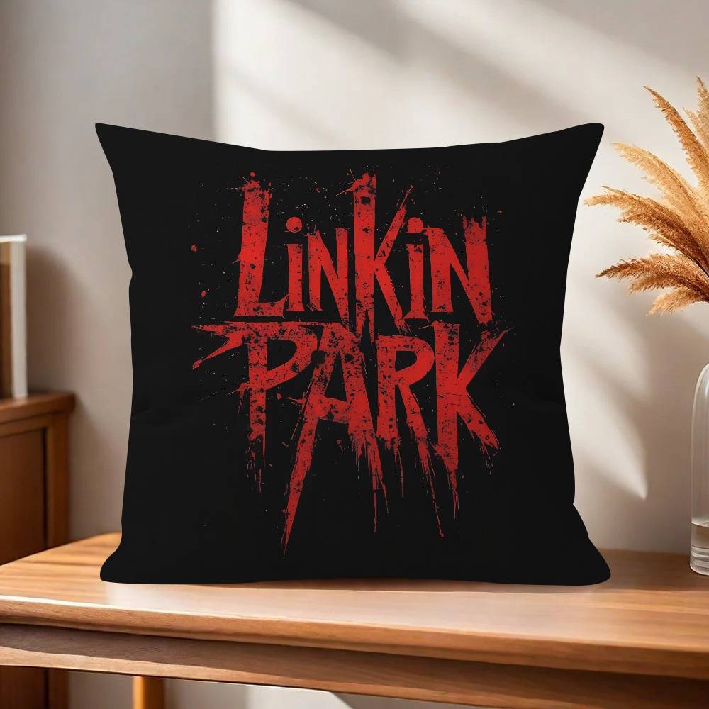 Полоса L-Linkin Из логотипа P-Park Персонализированная наволочка Чехол от пыли для подушки Спальня Детская Вечеринка Украшение Наволочка День Рождения Детский Подарок