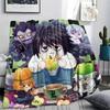 Death Note Print Flannel Blanket, Ultra Soft High Quality All Seasons Warm Throw, Home Decor Cozy Blanket, Perfect Christmas Gift