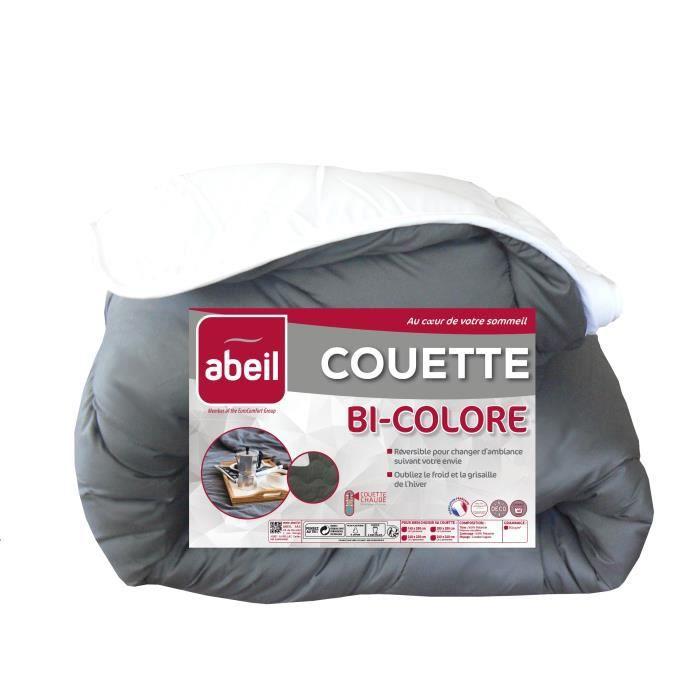 ABEIL Two-tone Warm Duvet - 140 X 200 Cm - White and Gray