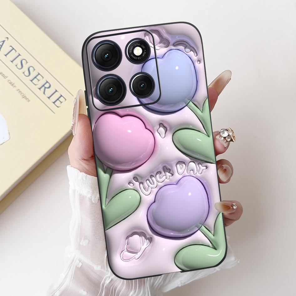 Ударопрочный чехол для Motorola Moto G86 Power Case Милый мультяшный кролик Мягкий силиконовый чехол для телефона для Moto G56 G 86 G86Power Funda