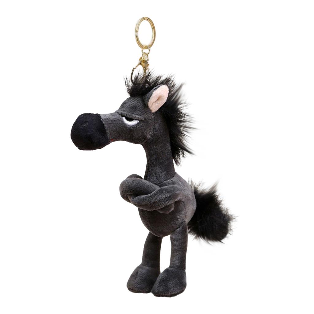 New Year Horse-Shaped Keychain - Cute And Soft Plush Keychain Collectible - Plush Horse Toy | Suitable For Cars, Bags, Dining Tables, Etc.