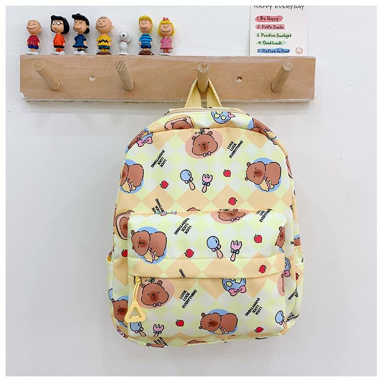School bag new school bag kapibara boys and girls cute cartoon backpack