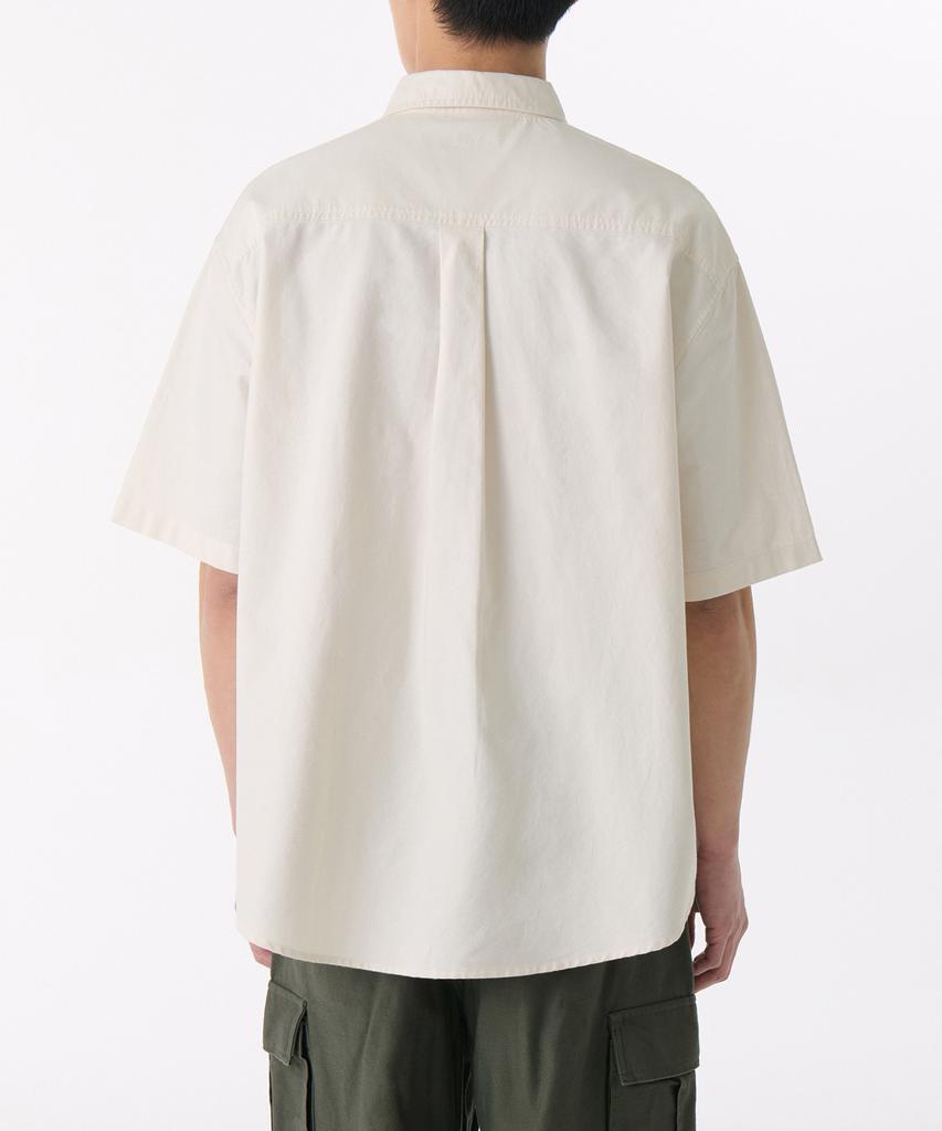 MUSINSA STANDARD Oversized Oxford Short Sleeve Shirt [Cream]