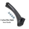 Модернизированный комплект внутренних дверных ручек из углеродного волокна для автомобилей с левым и правым рулем, замена отделки панели для BMW 3 серии E90 E91 316 318 320 325